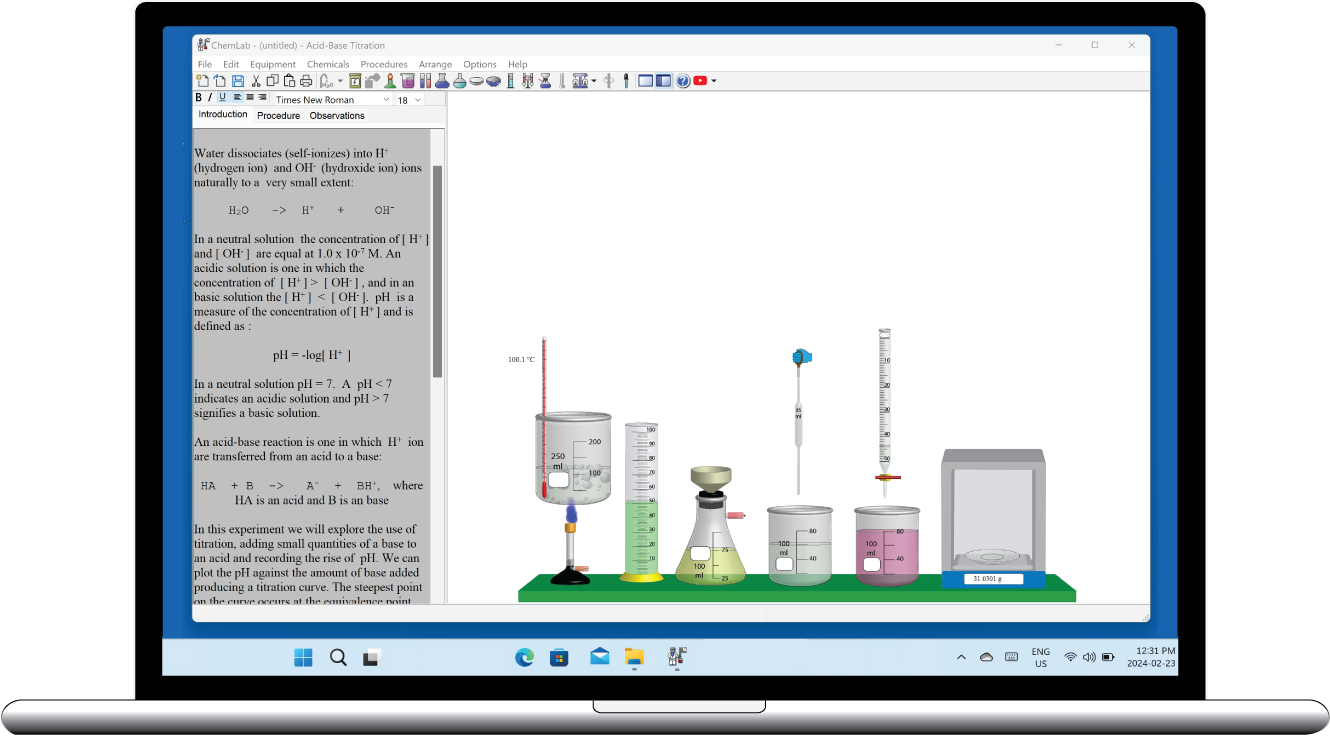 ChemLab Standard for Windows